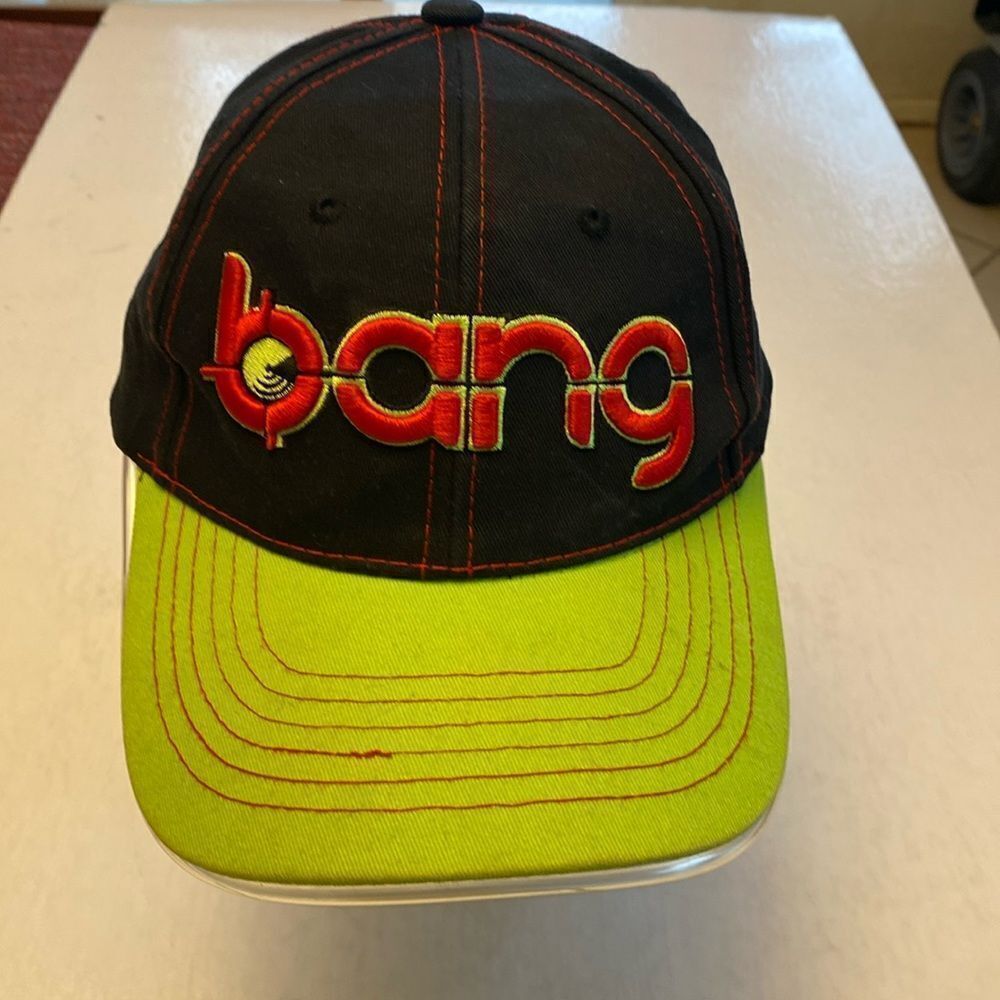 BANG Energy Drink Hat Light Up SnapBack Black, Red and Lime Green
